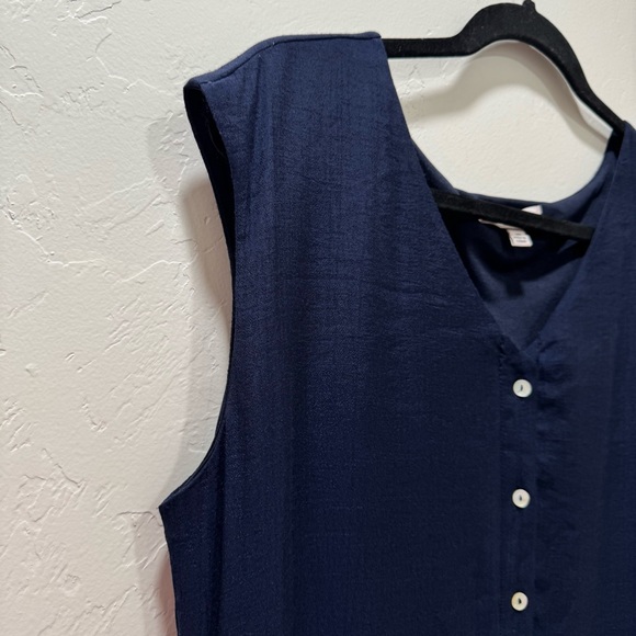 NWT Nanette Lepore Caribbean Texture Navy Blue Midi Dress Women's 10 *NO Belt - Picture 9 of 14